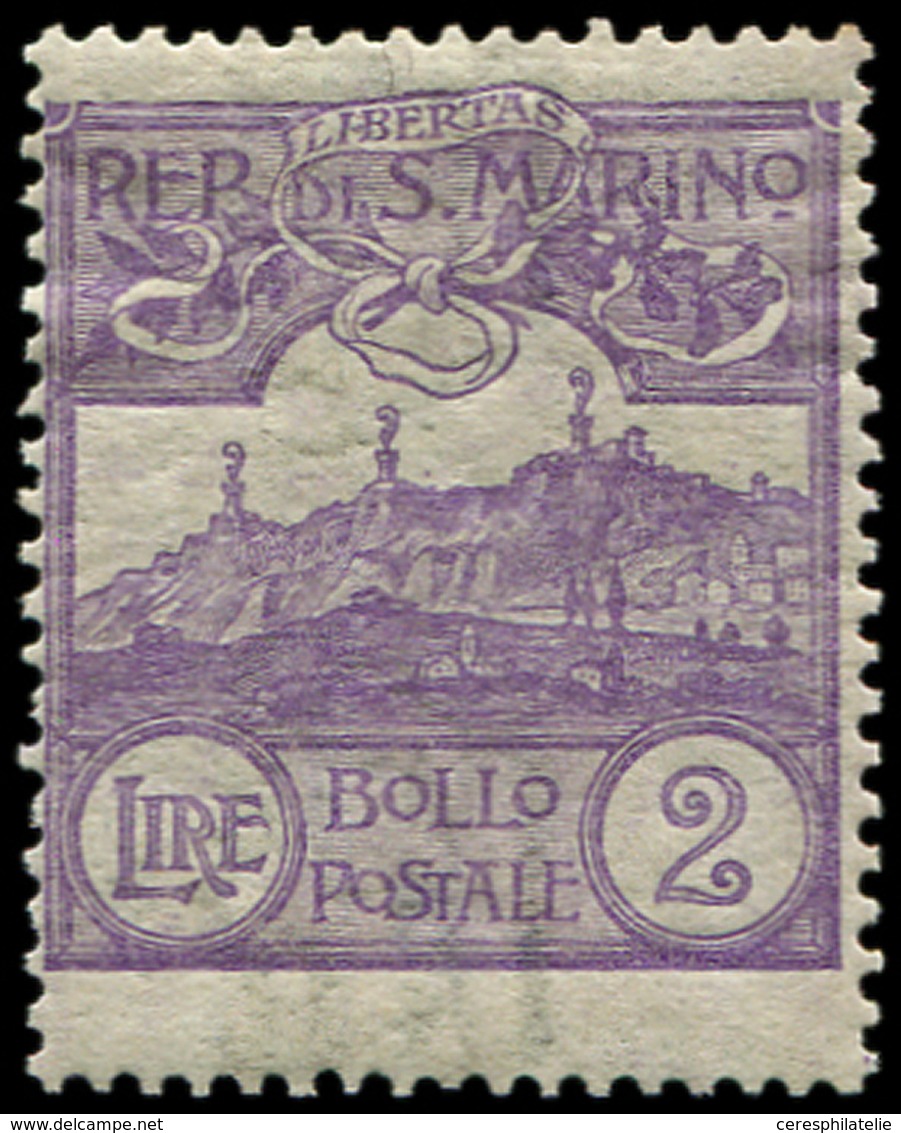 ** SAINT MARIN 44 : 2l. Violet, Mont Titau, TTB - Neufs