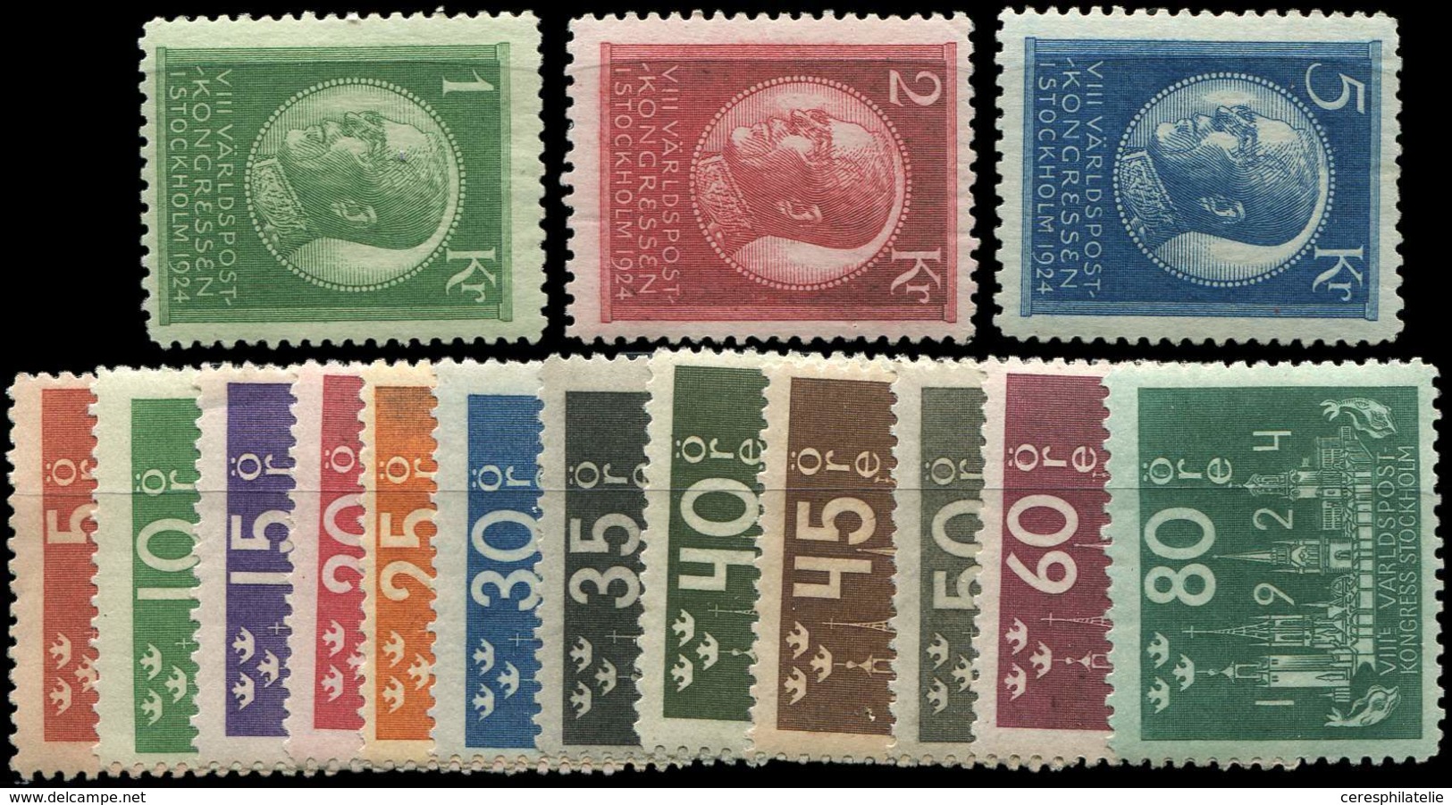 ** SUEDE 163A/77 : La Série, TB - Used Stamps