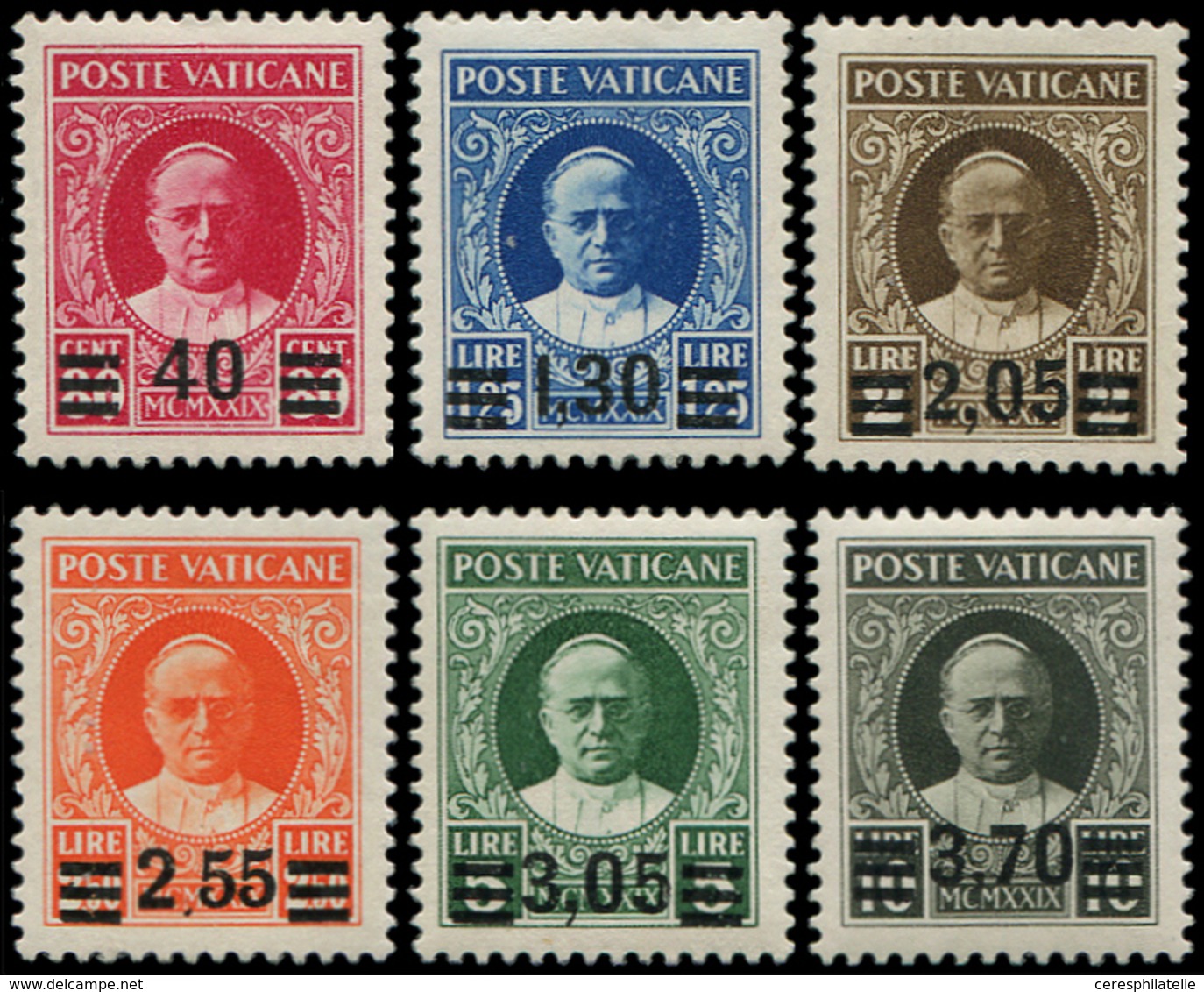 * VATICAN 60/65 : La Série Surchargée, TB. C - Unused Stamps