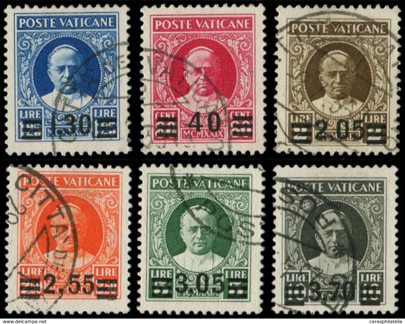 VATICAN 60/65 : Pie XI, La Série, Obl., TB - Unused Stamps