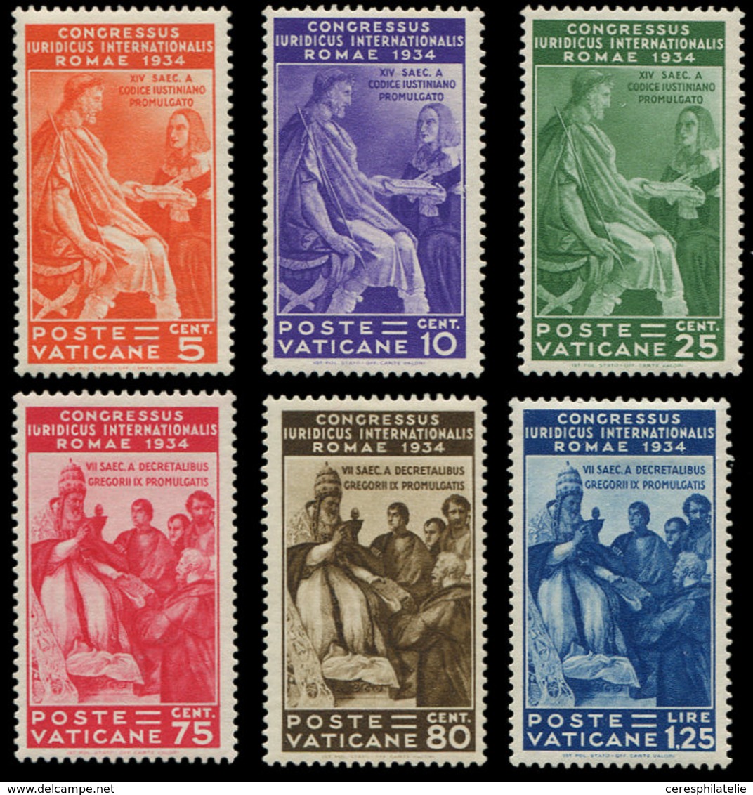 ** VATICAN 66/71 : Congrès Juridique, La Série, TB - Unused Stamps