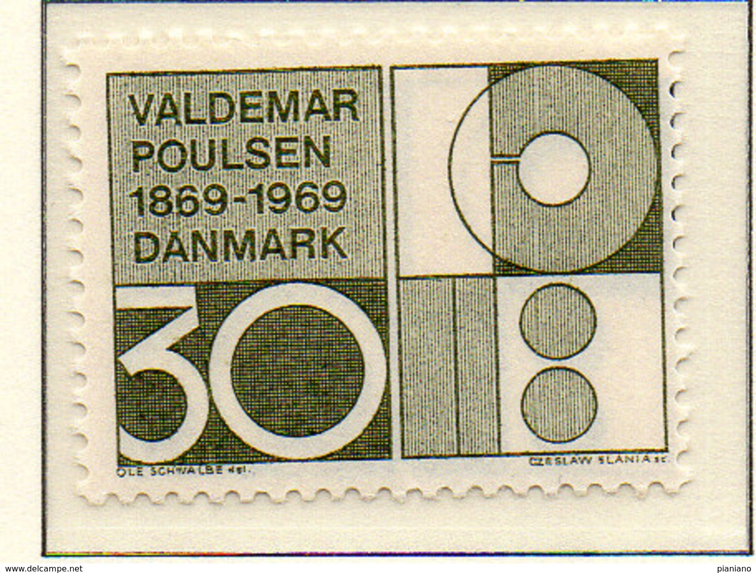 PIA - DANIMARCA -1969 : 100° Della Nascita Di Valdenar Poulsen - Inventore  - (Yv 496) - Neufs