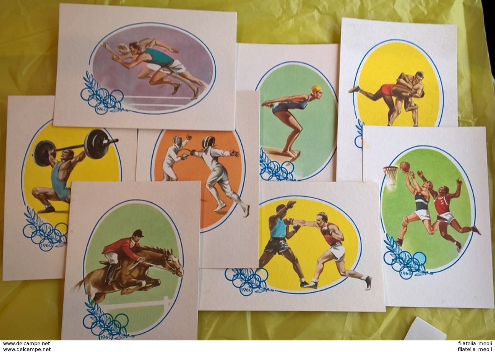 OLIMPIADI 1960-LE 3 SERIE DI CARTOLINE - Giochi Olimpici