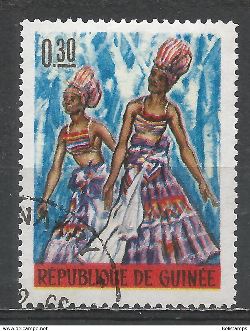 Guinea 1966. Scott #406 (U) Dancing Girls, Lower Guinea * - Guinea (1958-...)