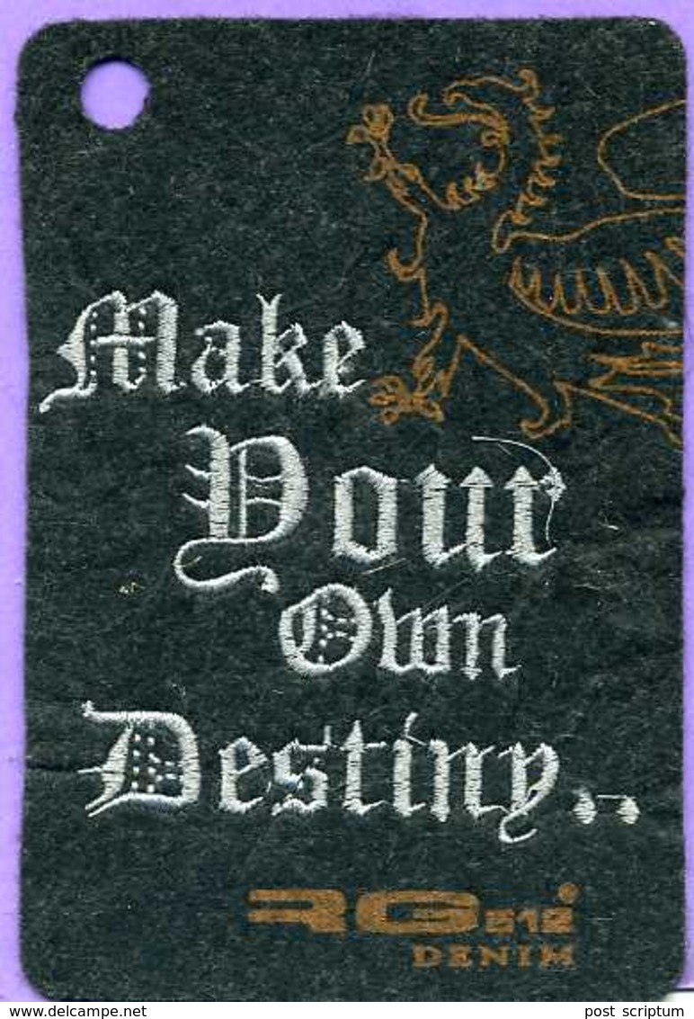 Autres Collections - Pub En Feutre - Denim - Make Your Own Destiny - Dragon - Autres & Non Classés