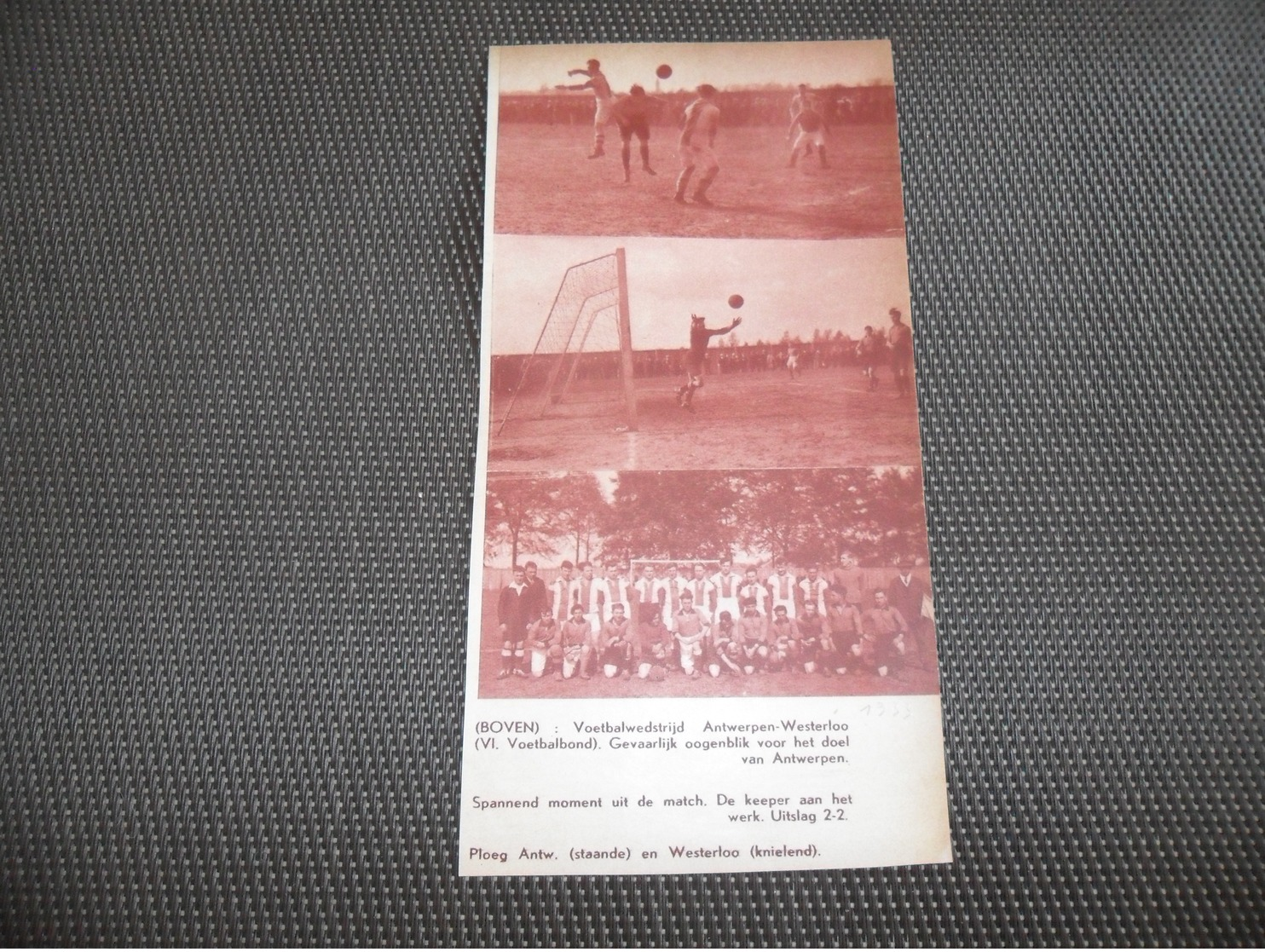 Origineel Knipsel ( 1950 ) Uit Tijdschrift " Ons Land " 1933  :  Westerloo   Westerlo  Voetbal - Non Classés