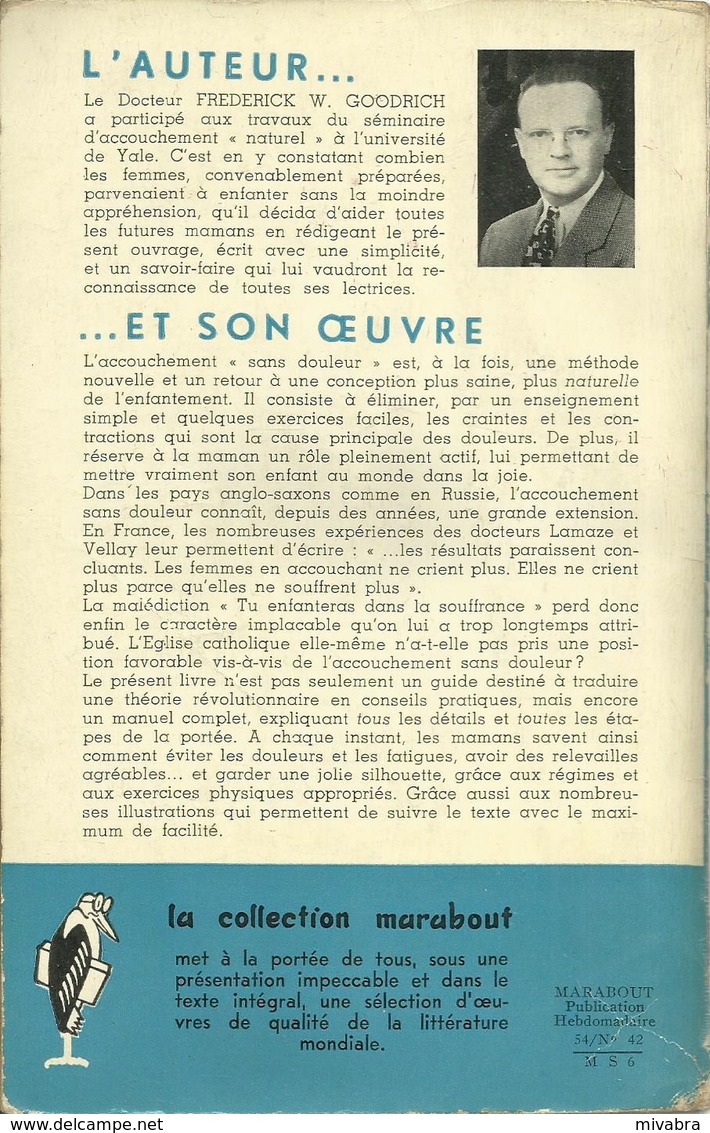 COMMENT ACCOUCHER SANS DOULEUR / MARABOUT SERVICE N° MS 6 - 1954 - Gezondheid