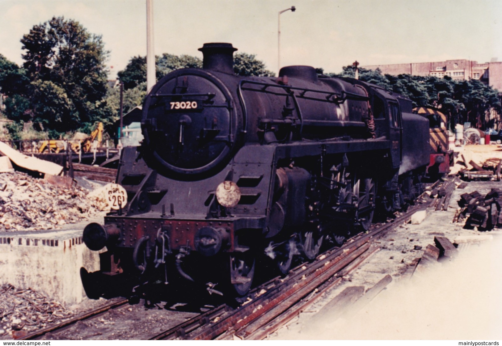 AL96 Railway Photograph - Steam Locomotive No. 73020 - Trains