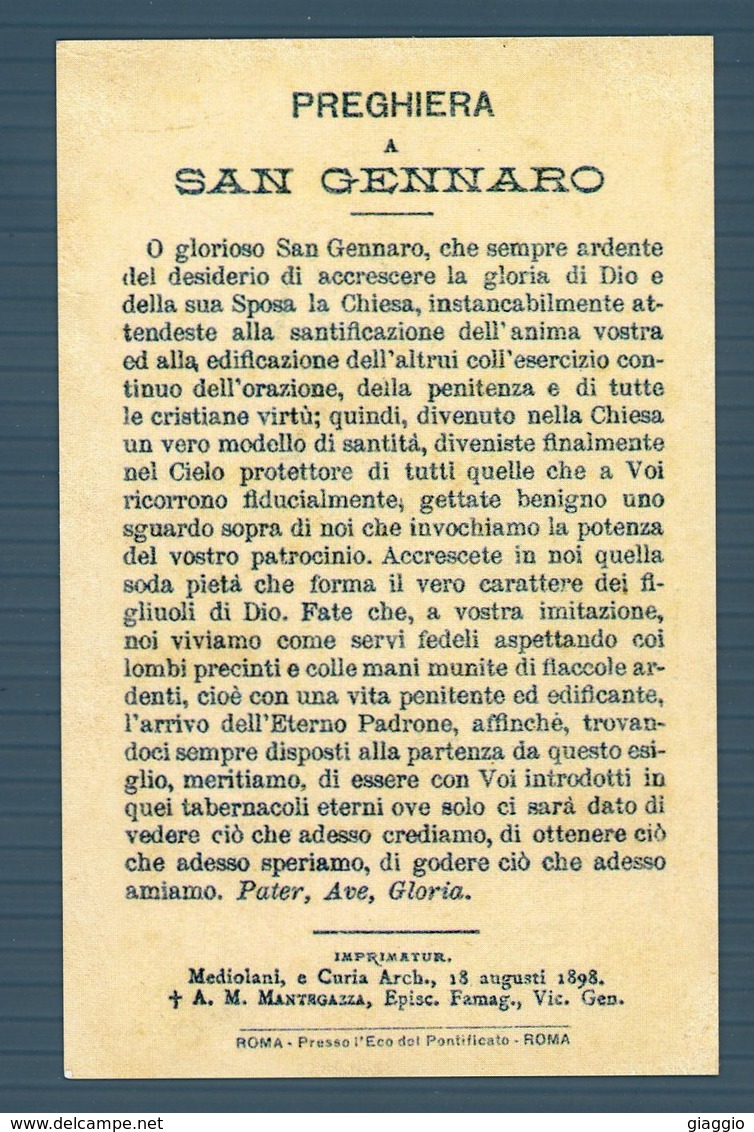 °°° Santino N. 117 - San Gennaro °°° - Religion & Esotericism