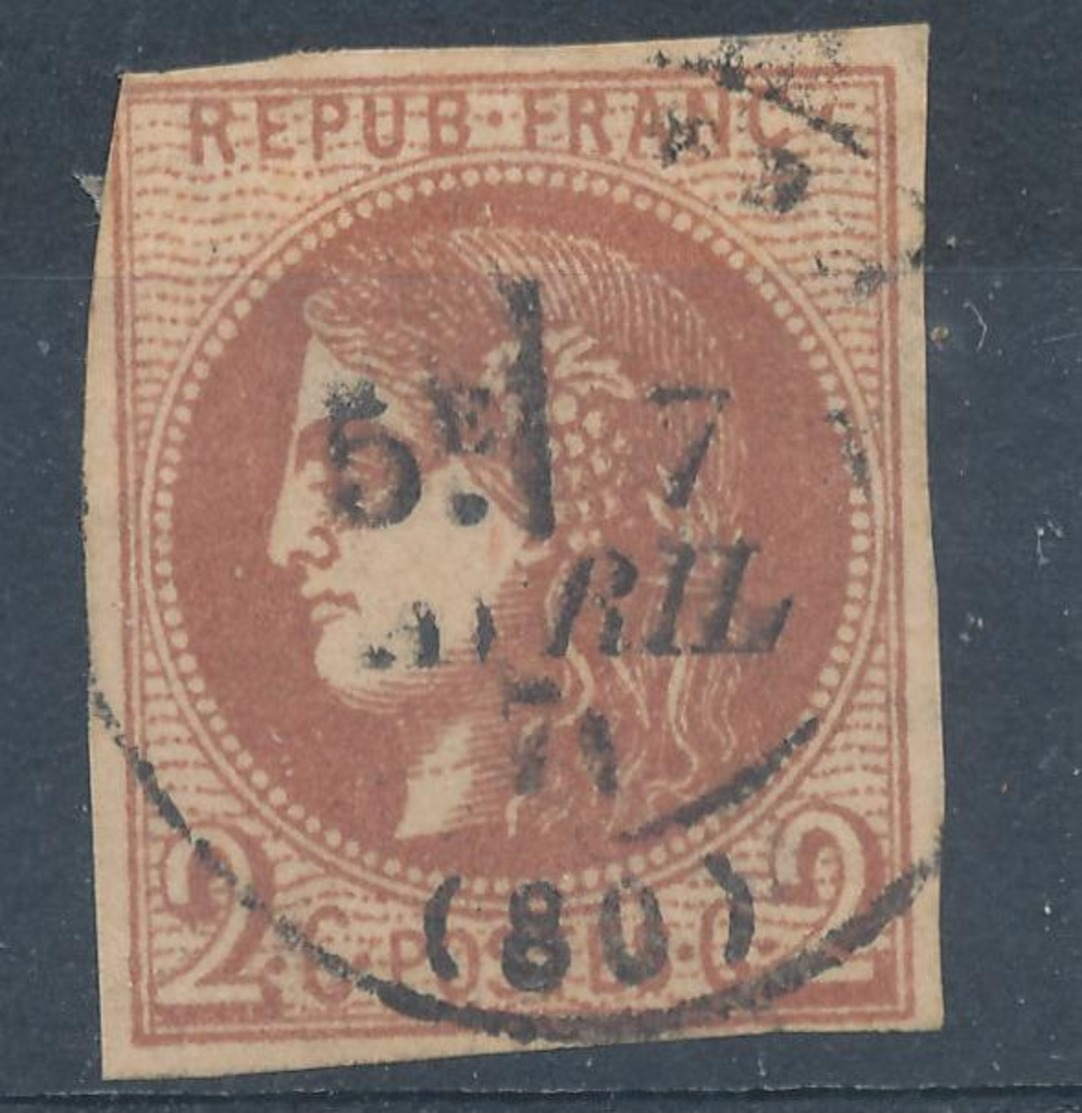 N°40 CHOCOLAT BORDEAUX C.A.D. - 1870 Ausgabe Bordeaux