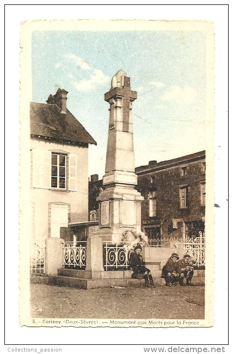 Cp, 79, Cerizay, Monument Aux Morts Pour La France - Cerizay