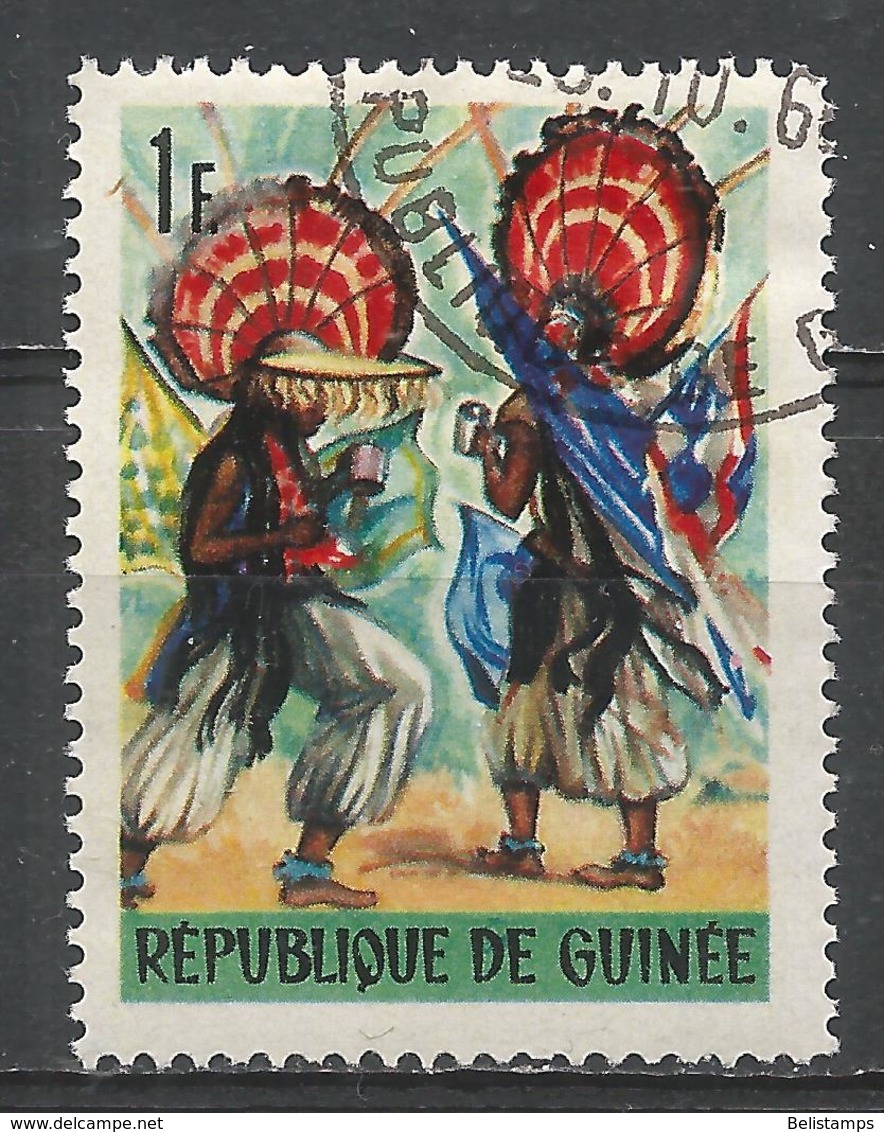 Guinea 1966. Scott #437 (U) Folk Dance * - Guinée (1958-...)