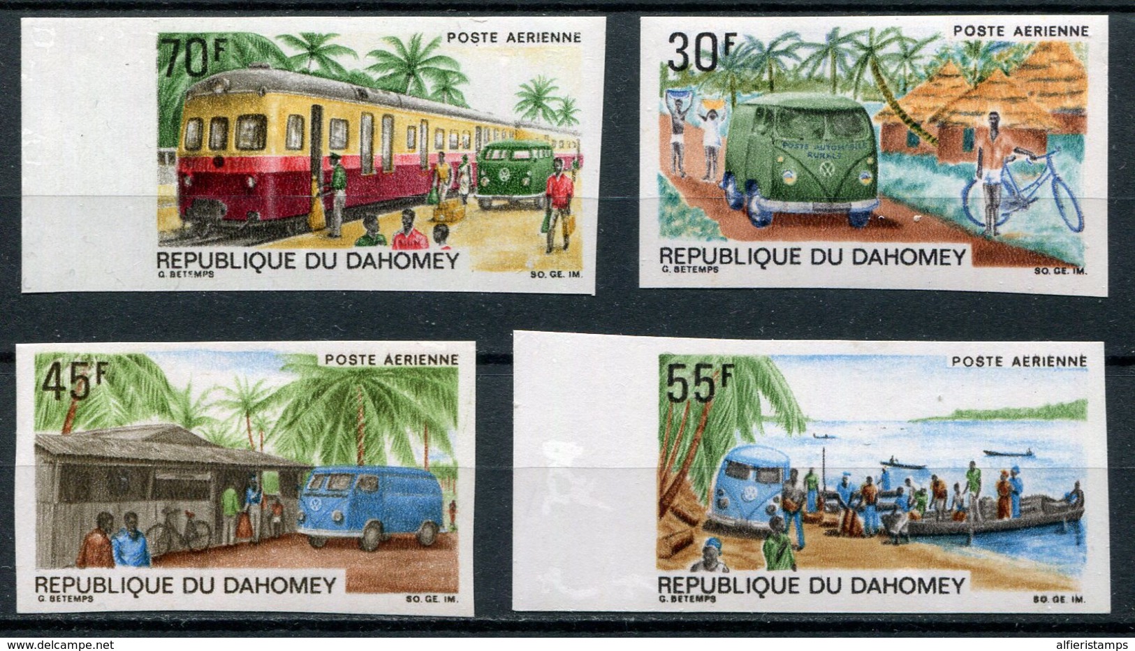 1968- DAHOMEY - POSTAL SERVICE - 4 VAL.IMPERF. - M.N.H. -LUXE ! - Bénin – Dahomey (1960-...)