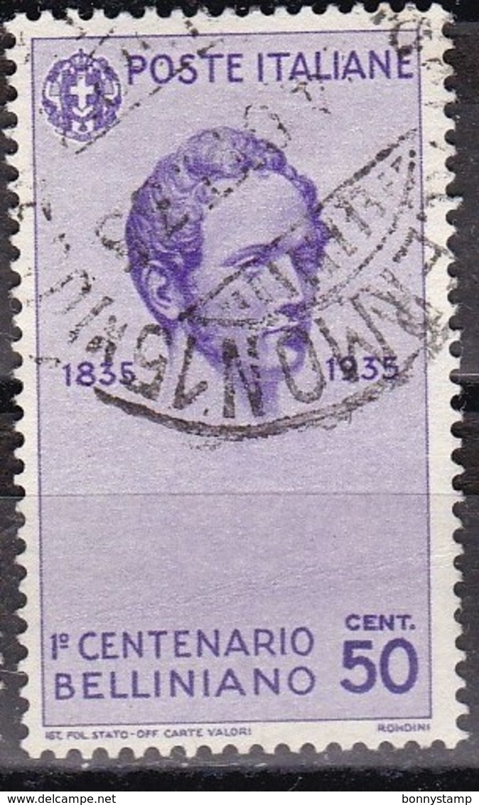 Regno D'Italia, 1935 - 50c Vincenzo Bellini - Nr.390 Usato° - Usati