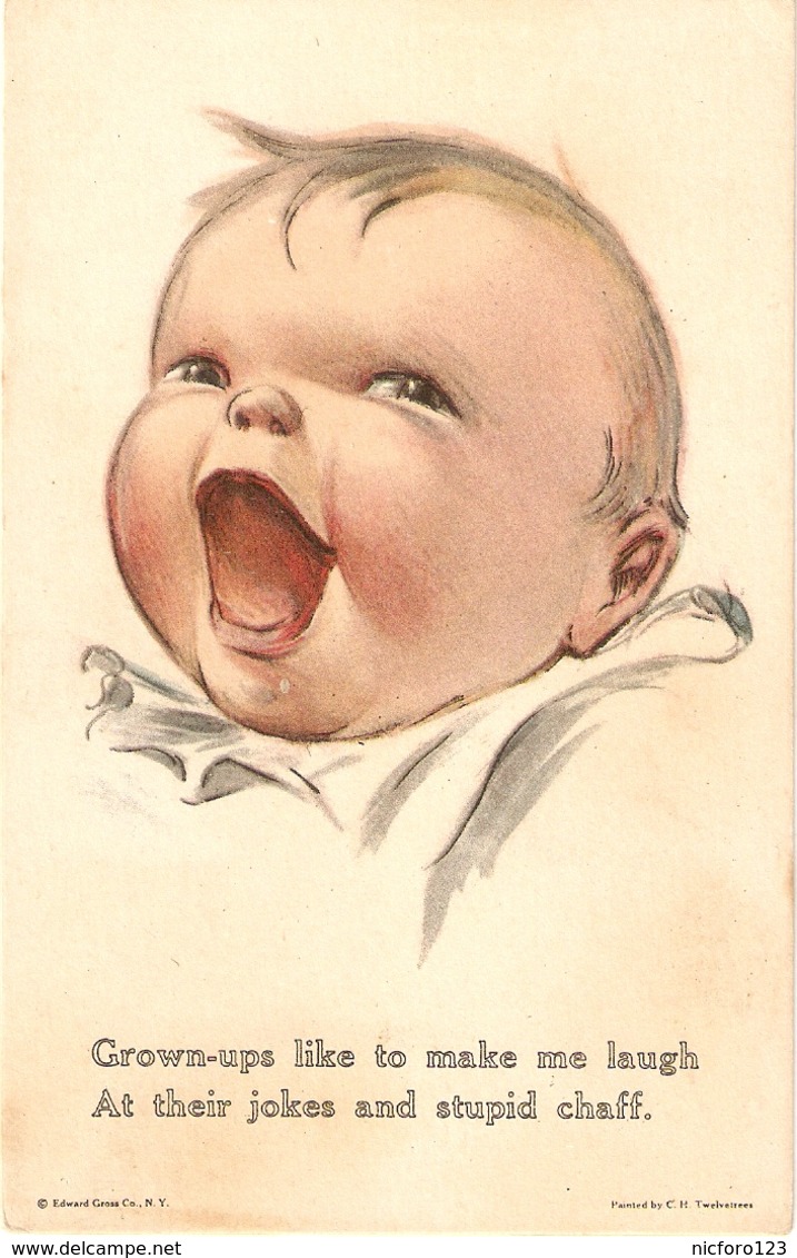 "Boy. Gown-ups To Make Me Laugh.." Humoous Antique American Postcard - Tarjetas Humorísticas