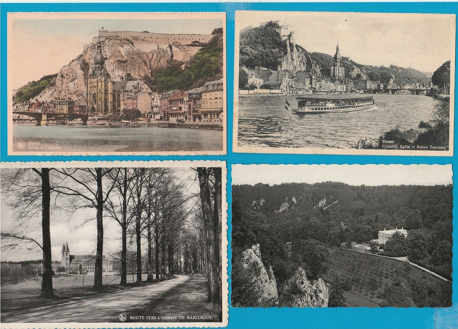 BELGIË Maredret, Maredsous, Nismes, Dinant, Lot van 64 postkaarten.