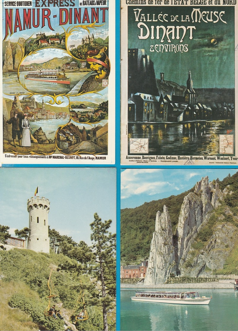 BELGIË Dinant, Namen, Lot van 60 postkaarten.