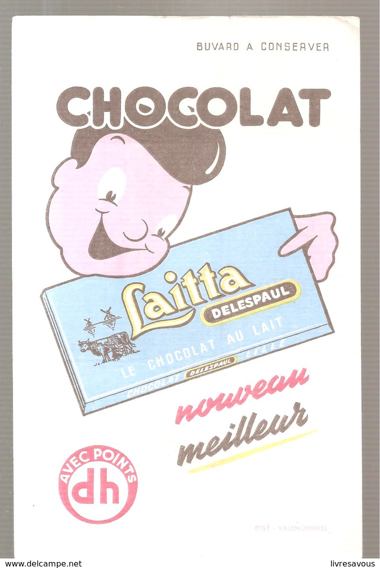 Buvard Laitta DELESPAUL LE CHOCOLAT AU LAIT Nouveau Meilleur - Cocoa & Chocolat