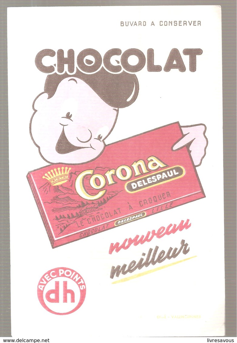 Buvard Laitta DELESPAUL LE CHOCOLAT A CROQUER Nouveau Meilleur - Chocolat