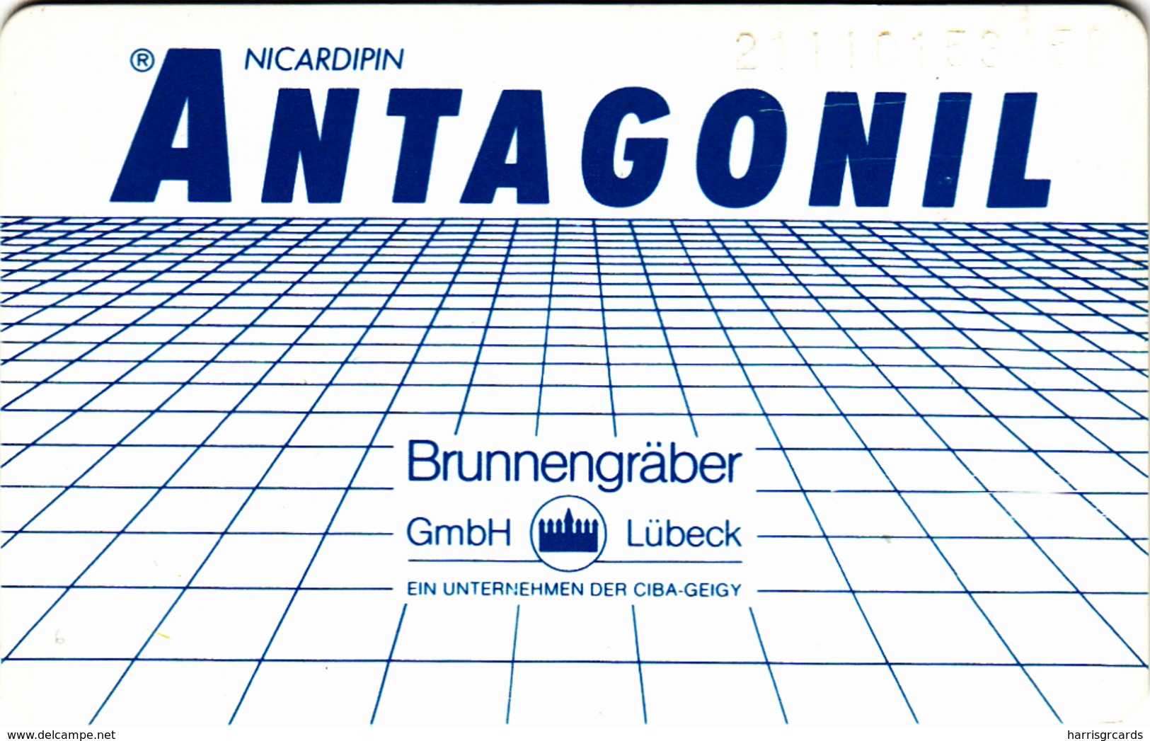 GERMANY - Antagonil Brunnengräber GmbH , K 0599-11/91 , 8.000 Tirage ,used - K-Series: Kundenserie