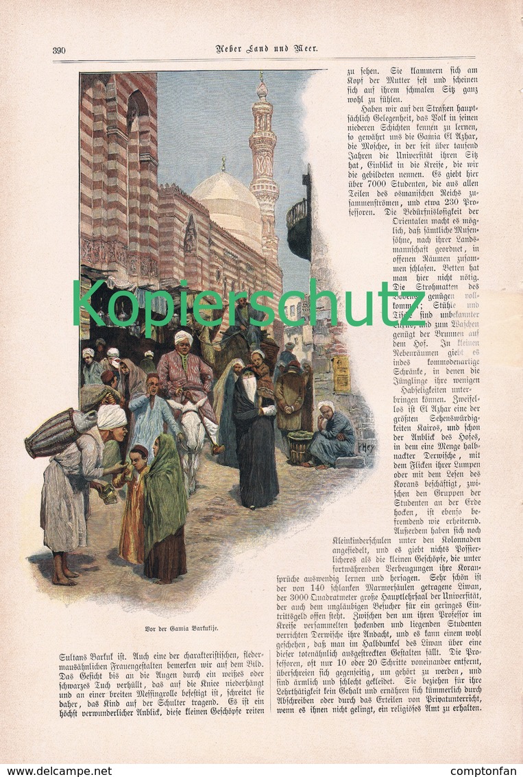 A102 167 Kairo Ägypten Deutscher Adel 2 Artikel Mit 8 Bzw. 13 Bildern Von 1897 !! - Sonstige & Ohne Zuordnung