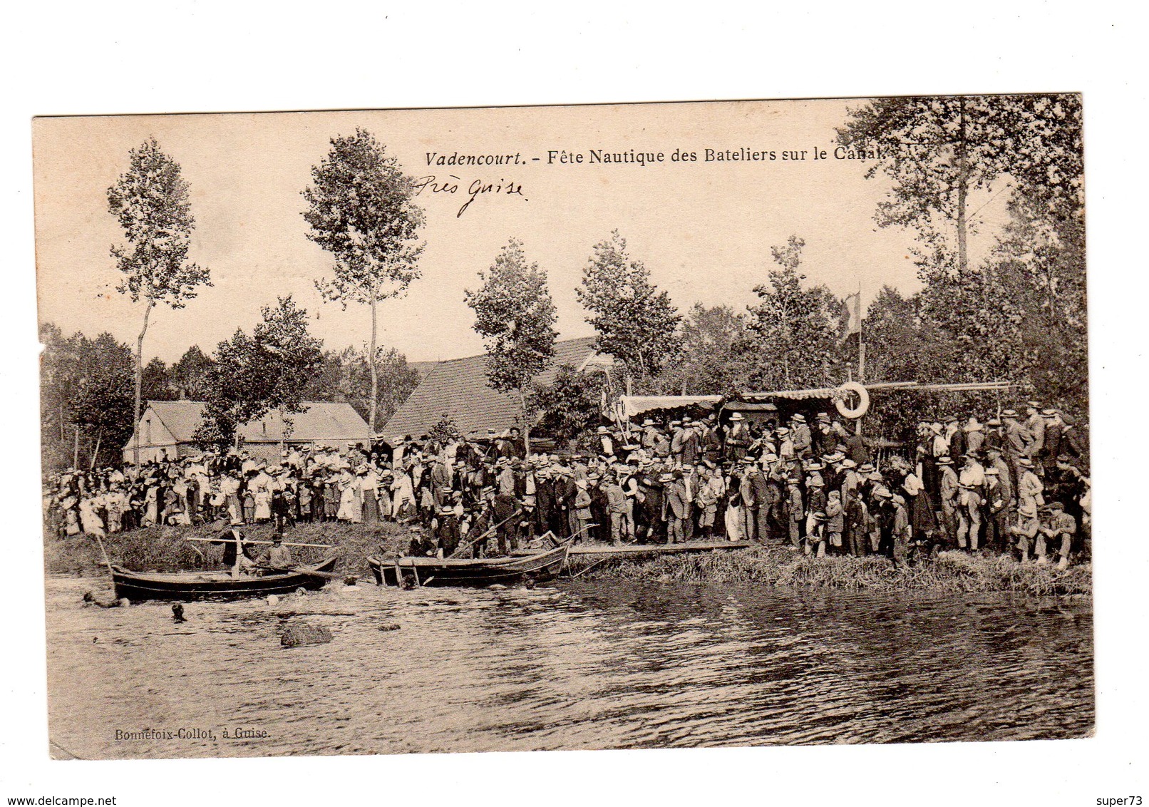 CPA 02 - Vadencourt - Fête Nautique Des Bateliers Sur Le Canal - Autres & Non Classés