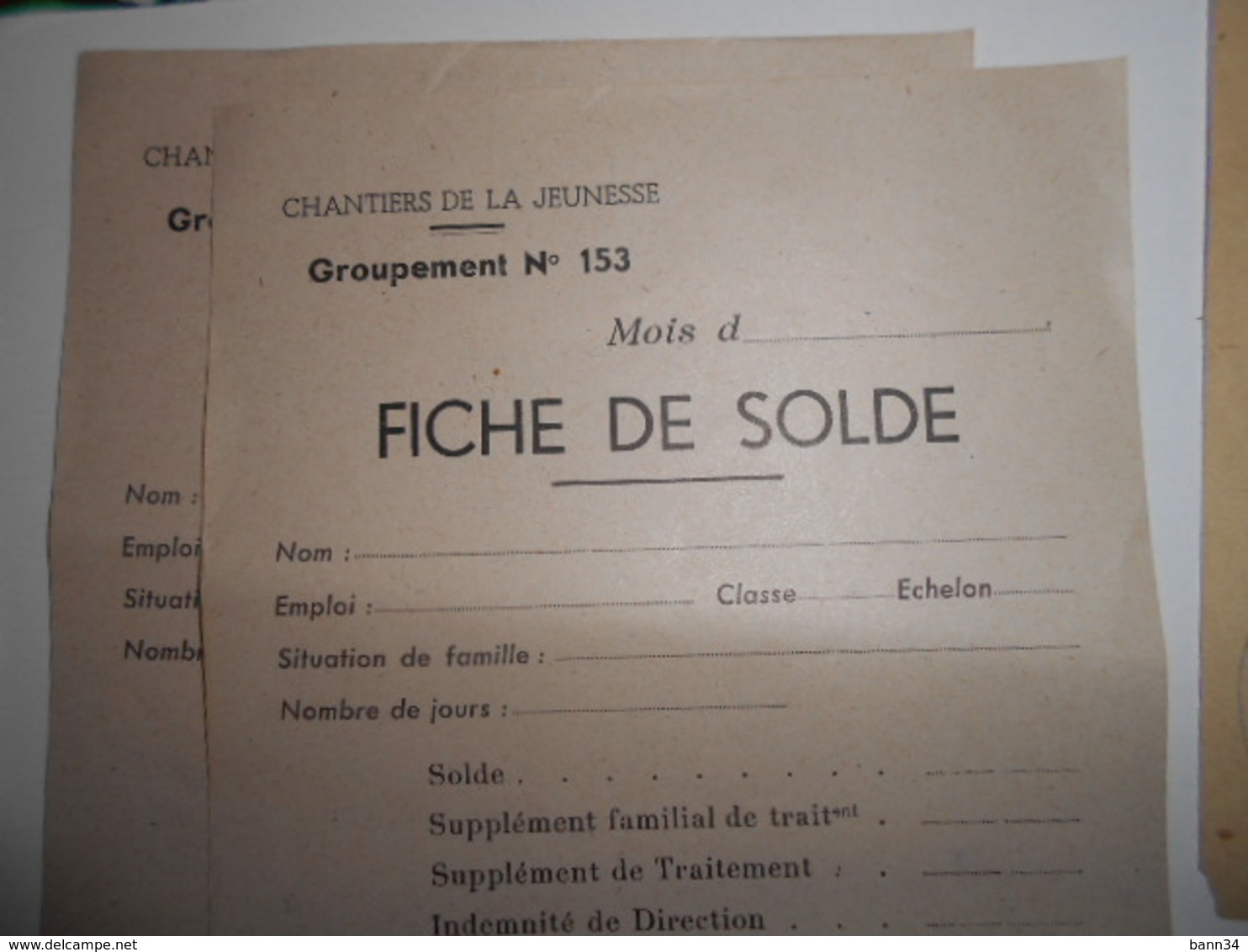 Lot De Documents Chantiers De Jeunesse Var & Vaucluse 47 Cannet Des Maures Et Orange Cjf Chantier - 1939-45