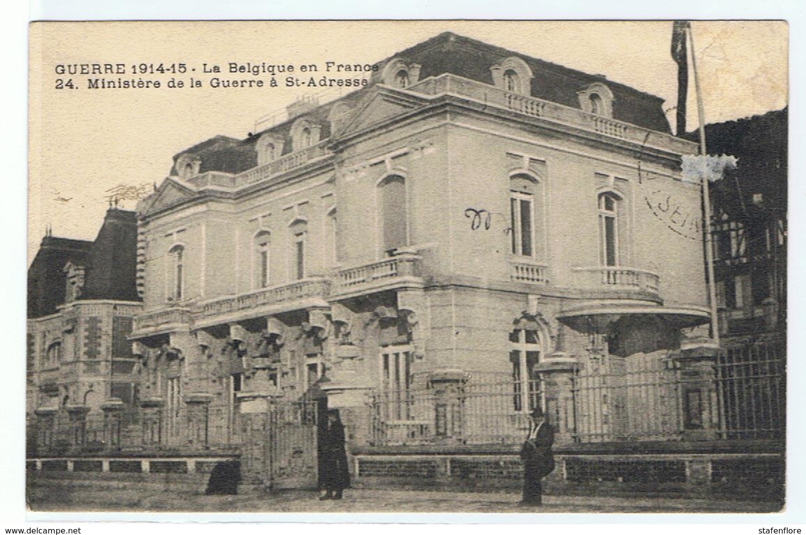 Ste-Adresse ,Le Havre, Ministerie Van Oorlog, België, Militaire Post - Sainte Adresse