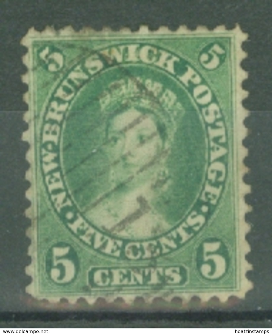 New Brunswick: 1860/63   QV  SG14   5c   Yellow Green   Used - Used Stamps