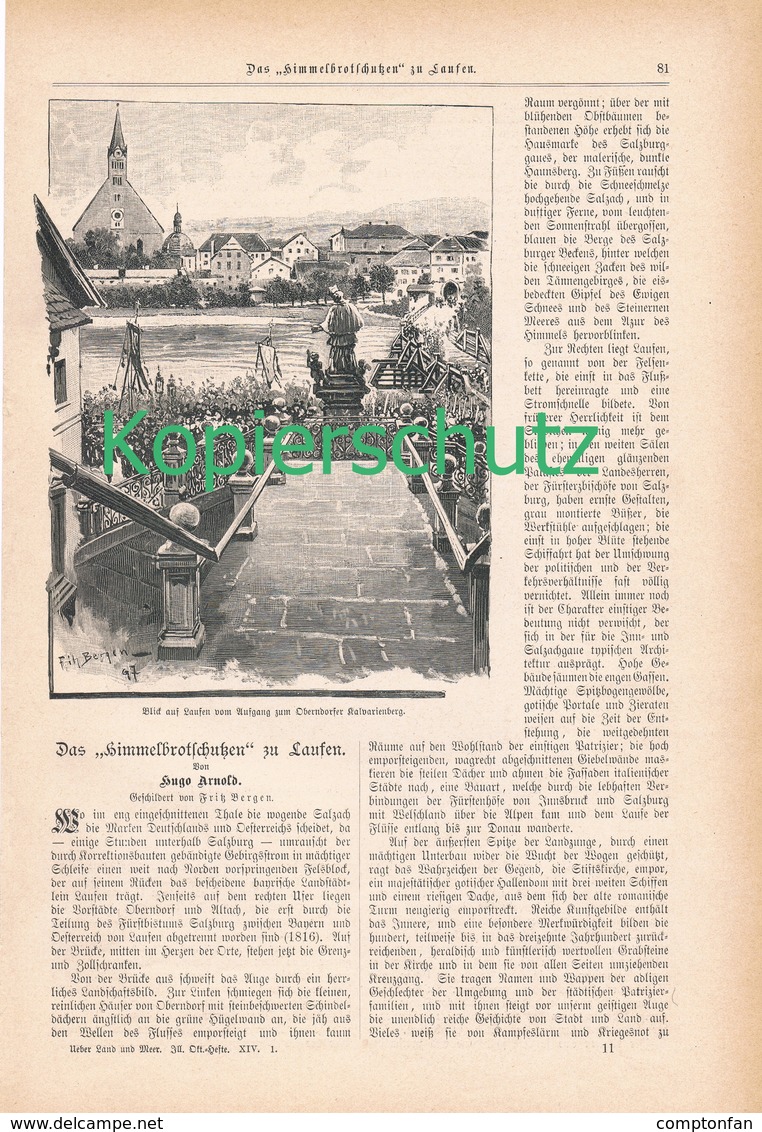 A102 175 Himmelbrotschutzen Laufen Hallein 1 Artikel Mit 8 Bildern Von 1897 !! - Sonstige & Ohne Zuordnung