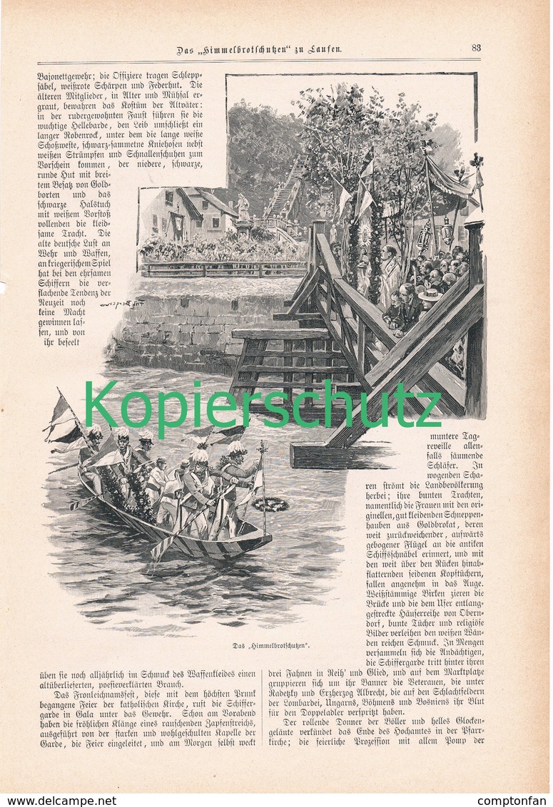 A102 175 Himmelbrotschutzen Laufen Hallein 1 Artikel Mit 8 Bildern Von 1897 !! - Sonstige & Ohne Zuordnung