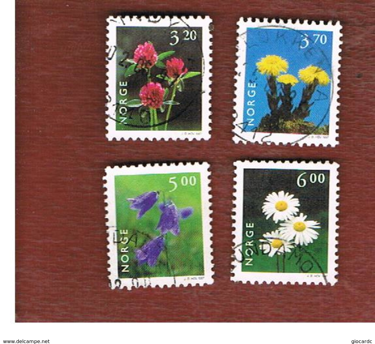NORVEGIA (NORWAY) -   SG 1259.1270   - 1997  FLOWERS           - USED° - Oblitérés