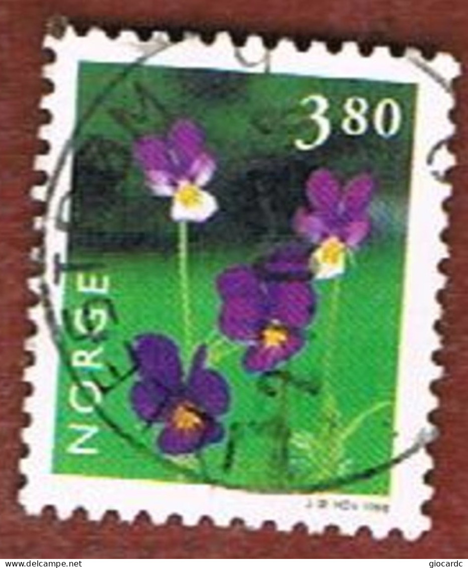 NORVEGIA (NORWAY) -   SG 1263   - 1998  FLOWERS:            - USED° - Oblitérés