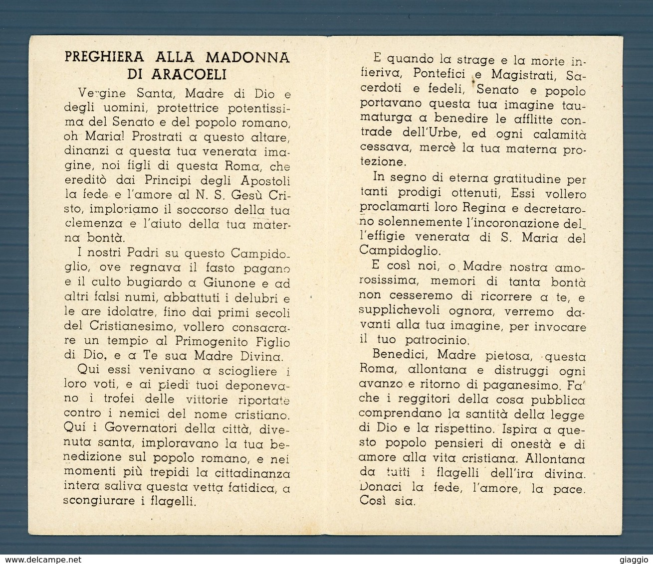 °°° Santino N. 156 S. Maria In Aracoeli °°° - Religione & Esoterismo