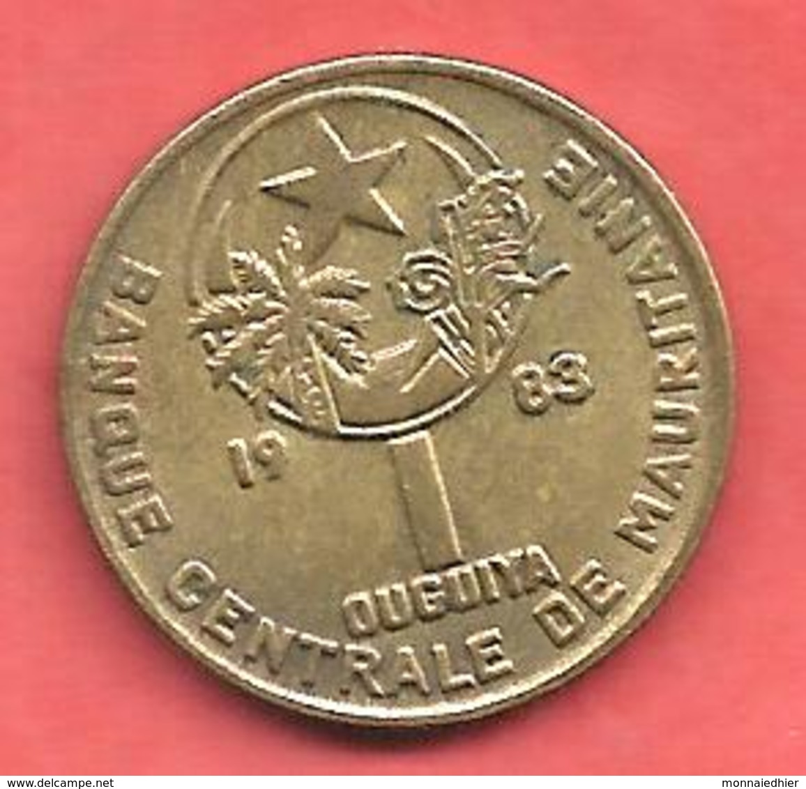 1 Ouguiya , MAURITANIE , Cupro-Nickel-Aluminium , 1983 , N° KM # 6 - Mauritanie