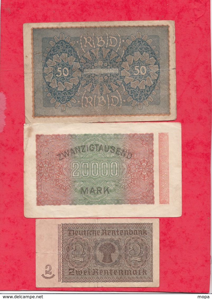 Allemagne 20 Billets Dans L 'état Voir Scan Lot N °1 - Vrac - Billets