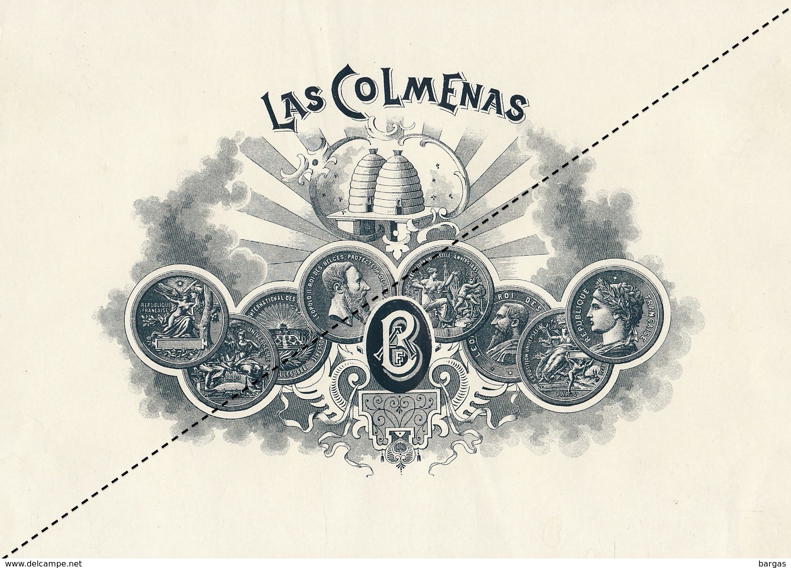 1893-1894 Grande étiquette Boite à Cigare Havane - Etiquettes