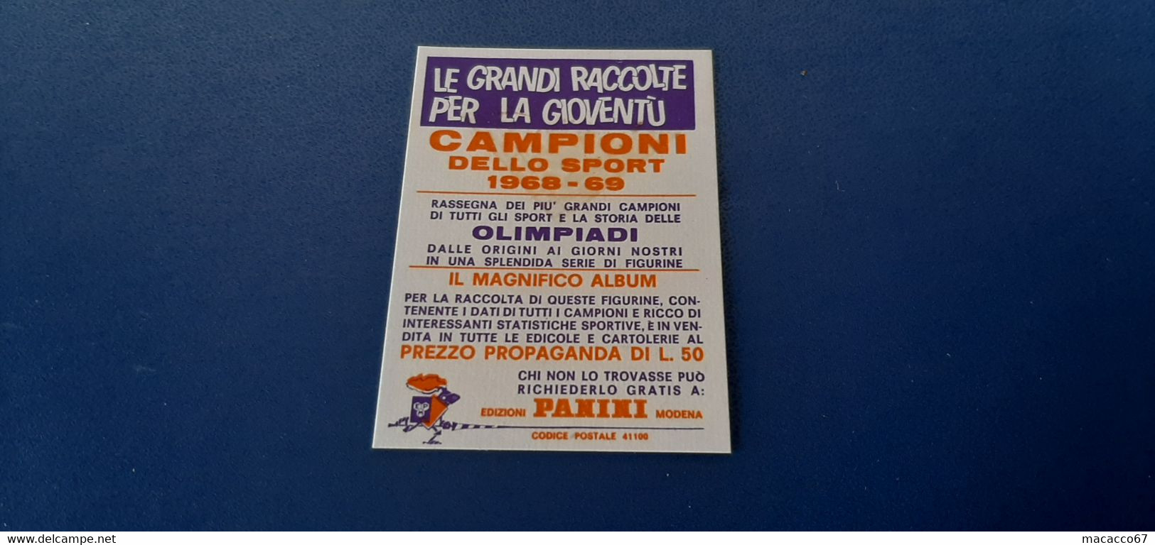 Figurina Panini Campioni Dello Sport 1968 - 347 Heini Messner - Edizione Italiana
