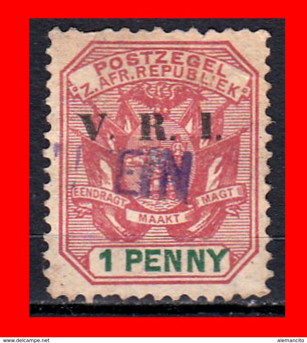 SUID AFRICA SELLO AÑO 1900 1 PENNY SUDÁFRICA TRANSVAAL - Officials