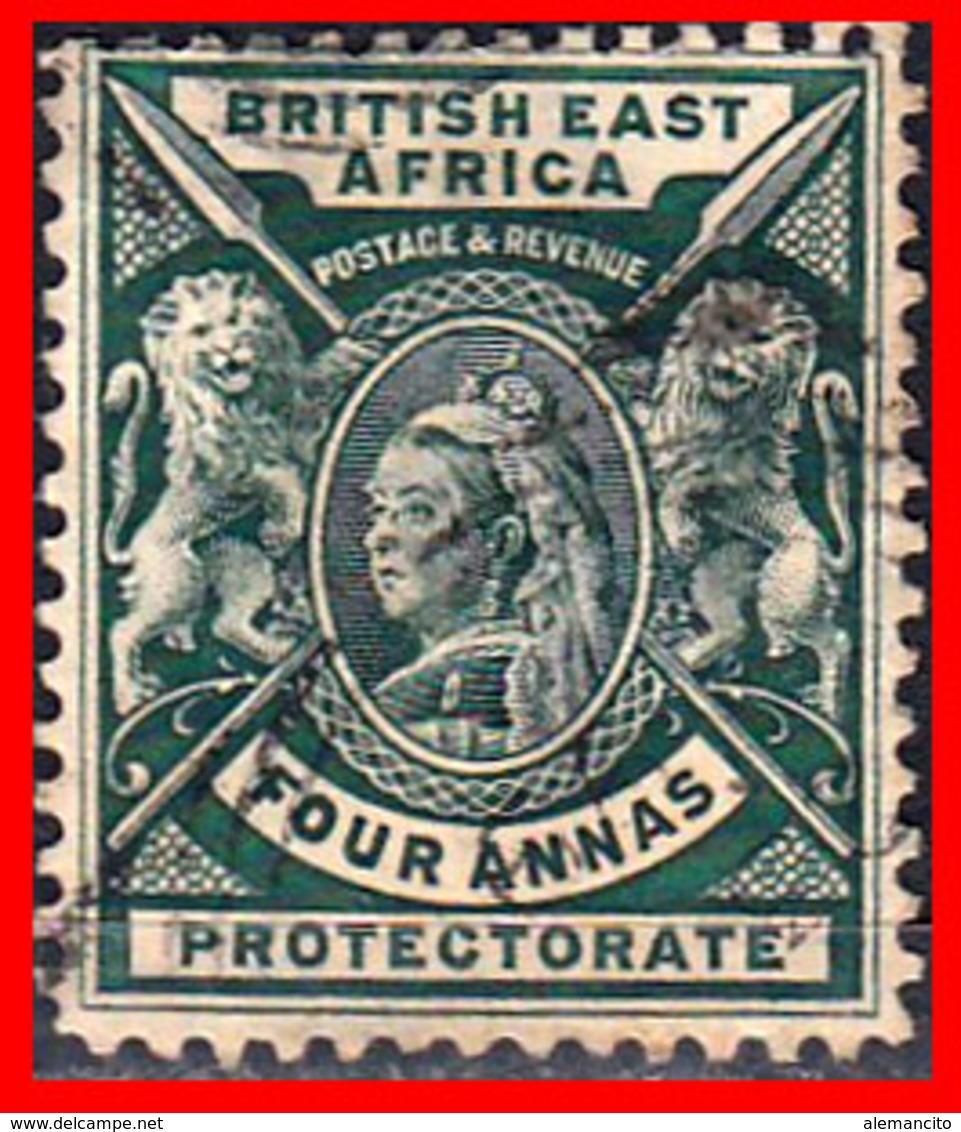 SUID AFRICA SELLO AÑO BRITISH EAST AFRICA QUEEN VICTORIA AND 1896-1903 - Timbres De Service