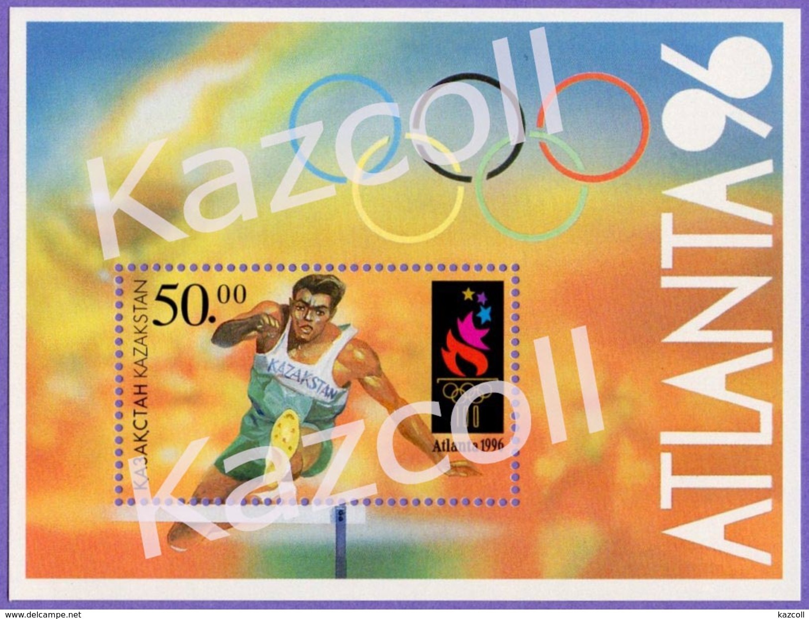 Kazakhstan 1996. Olympic Games, Atlanta'96. Hurdling - Kazakhstan