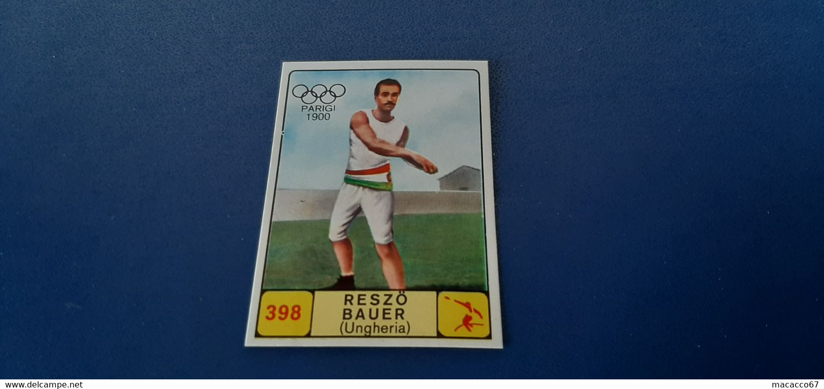 Figurina Panini Campioni Dello Sport 1968 - 398 Reszo Bauer - Edizione Italiana