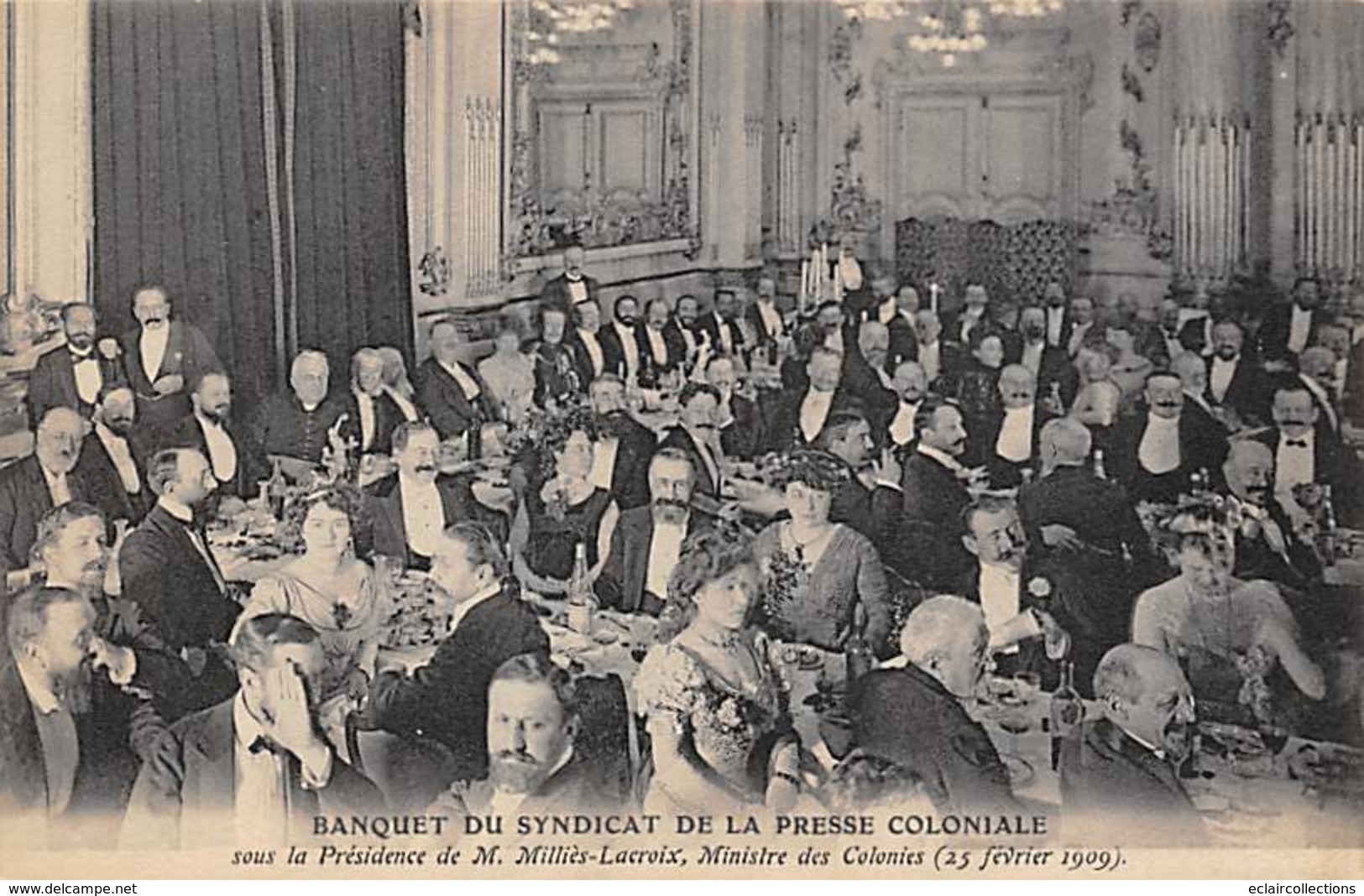 Paris       75      Banquet Du Syndicat De La Presse Coloniale  . Milliès-Lacroix Ministre             (voir Scan) - Sonstige & Ohne Zuordnung