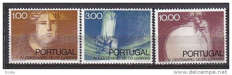 R4933 - PORTUGAL Yv N°1173/75 ** Litterature - Neufs