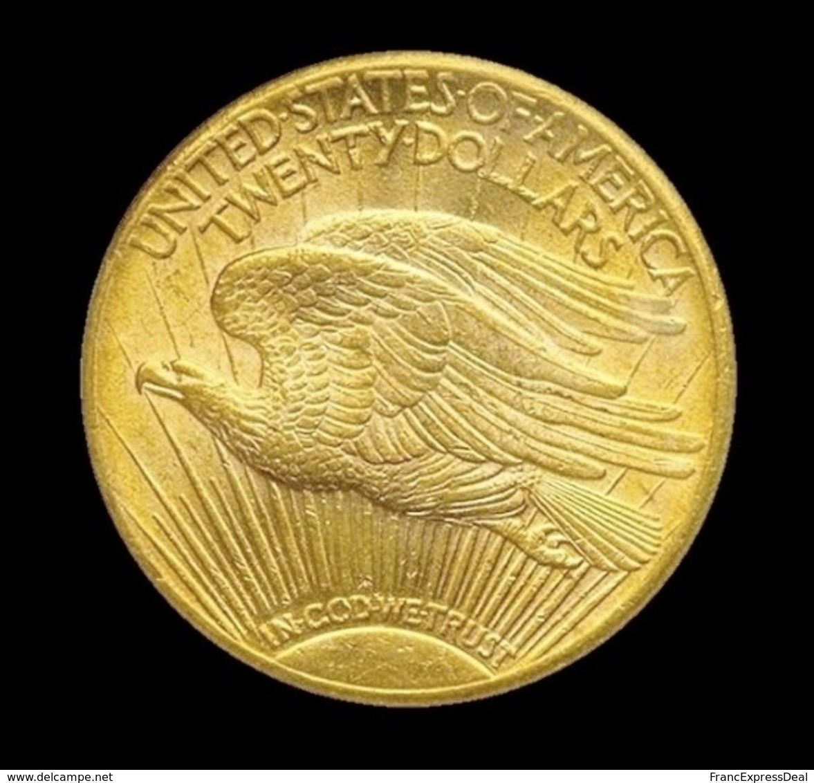 COPIE - 1 Pièce Plaquée OR Sous Capsule ! ( GOLD Plated Coin ) - 20 Dollars Saint Gaudens 1908 S - 20$ - Double Eagles - 1907-1933: Saint-Gaudens