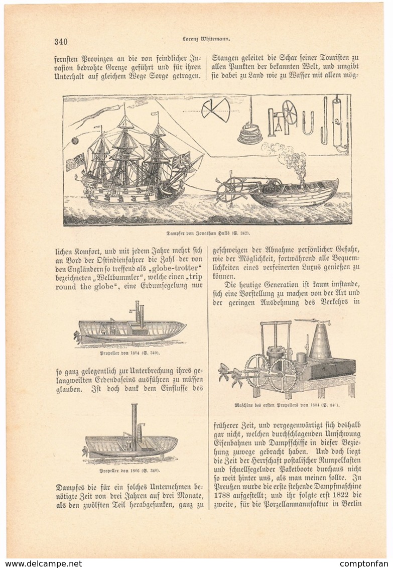 A102 196 Moderne Seeriesen 1 Artikel Mit Ca. 17 Bildern Von 1883 !! - Autres & Non Classés