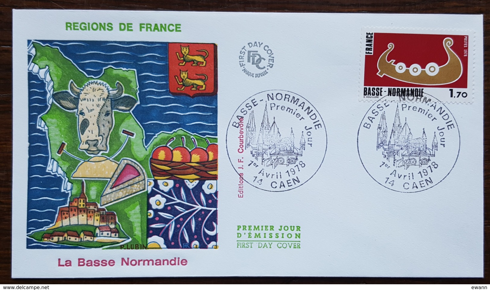 FDC 1978 - YT N°1993 - BASSE NORMANDIE - CAEN - 1970-1979