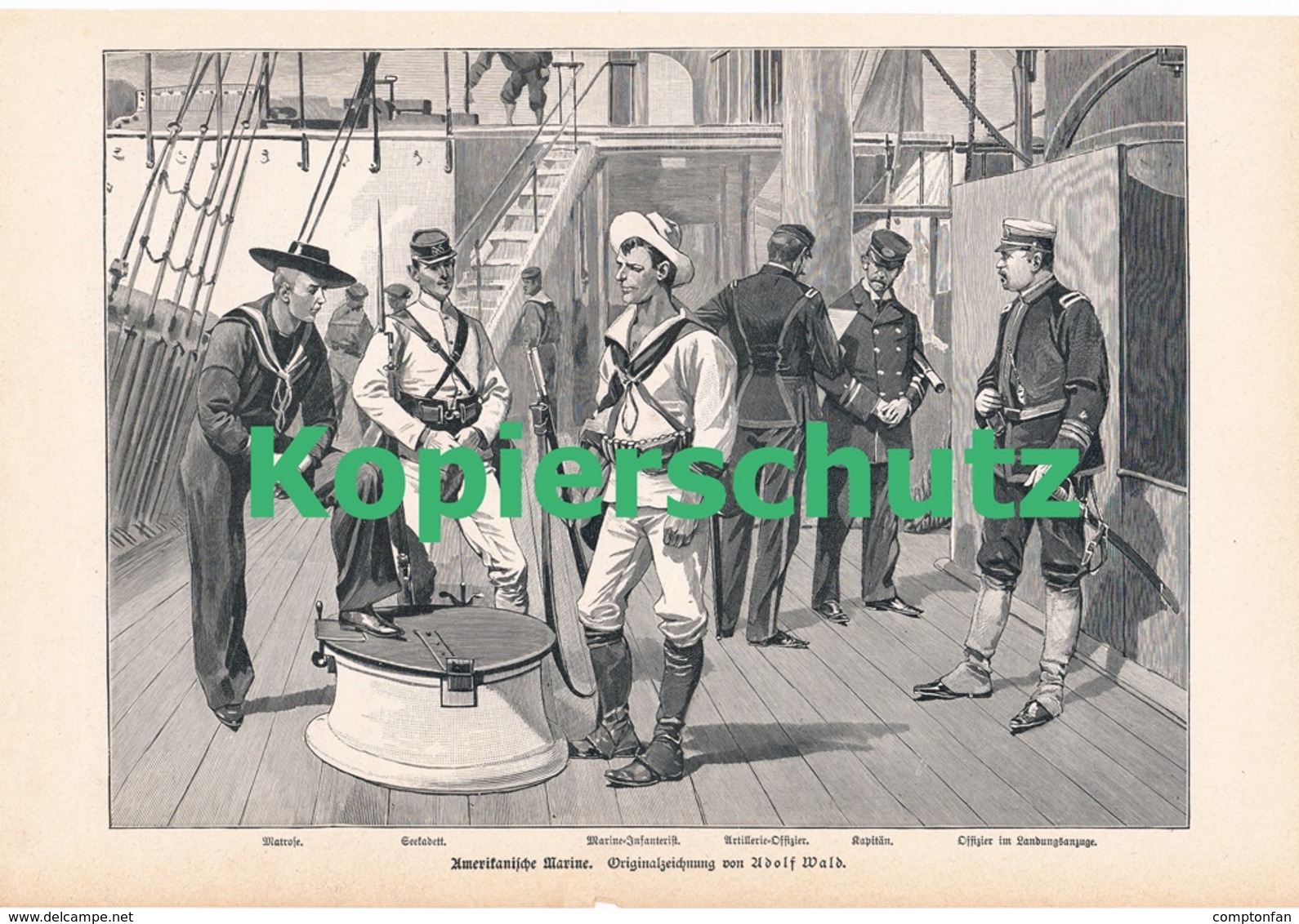 a102 197 Heer und Flotten Spanien und USA 1 Artikel mit 4 Bildern von 1897 !!