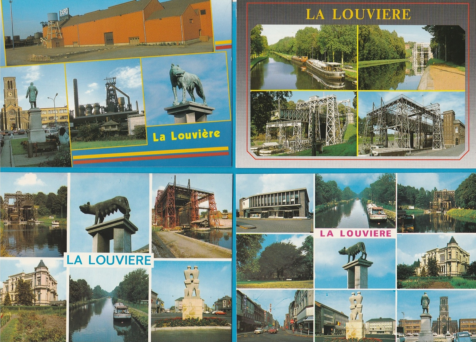 BELGIË Beloeil, Chimay, Tournai, La Louviere, Ronquieres Lot van 60 postkaarten.