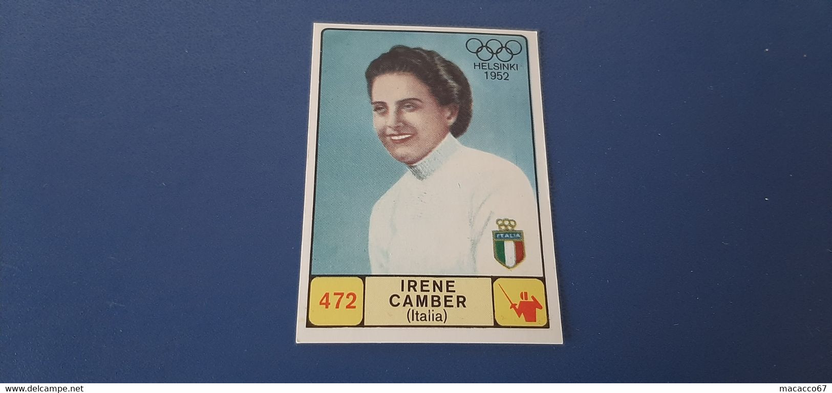 Figurina Panini Campioni Dello Sport 1968 - 472 Irene Camber - Edizione Italiana